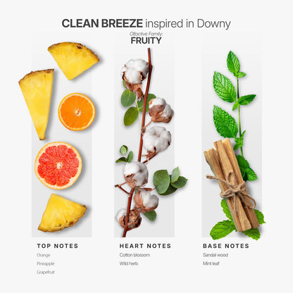 AromaPlan Clean Breeze Essential Oil | 5 fl oz / 148 ml | Long-Lasting Diffuser Fragrance | USA Made