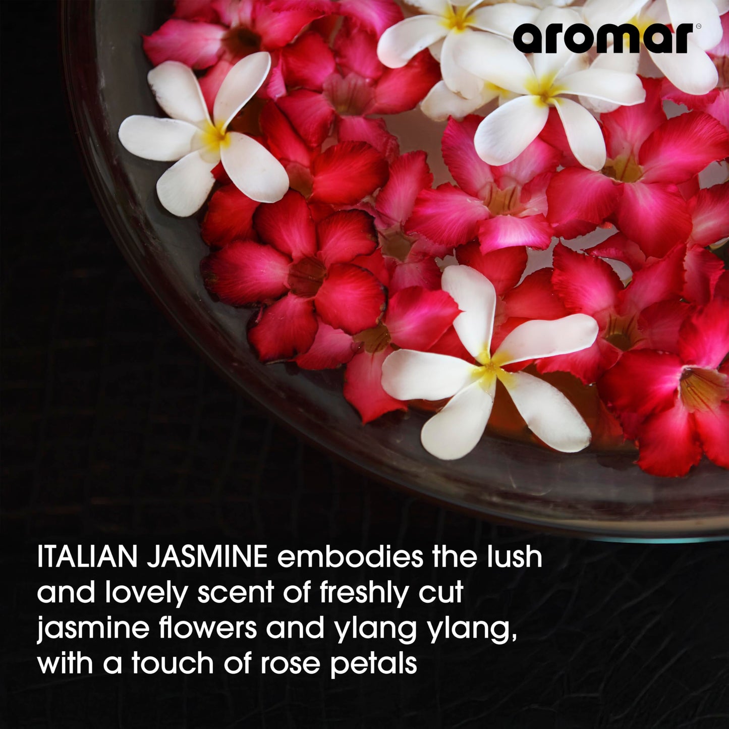 AROMAR Premium Fragrance Oil - Italian Jasmine (8oz) for Diffusers & Home Aromatherapy