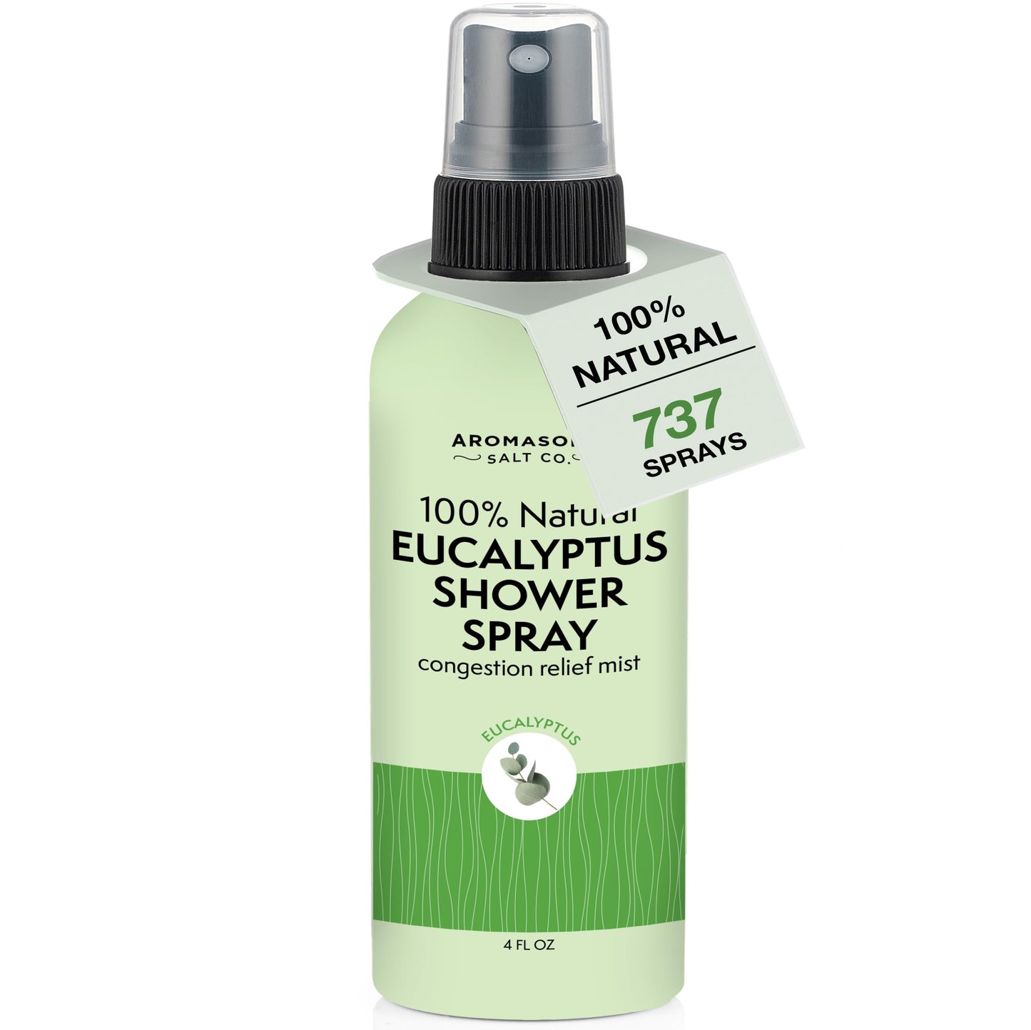 Aromasong Eucalyptus Shower Spray – 100% Natural, Made in USA