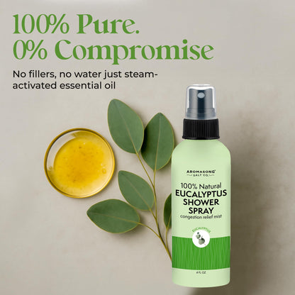 Aromasong Eucalyptus Shower Spray – 100% Natural, Made in USA
