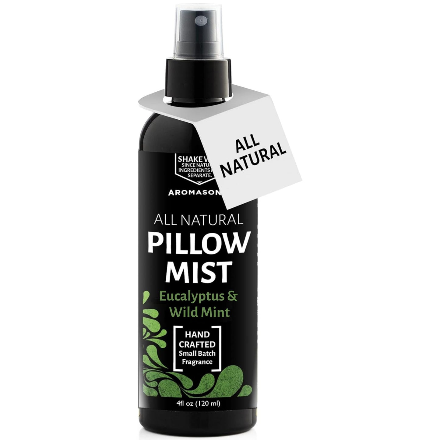 Aromasong Eucalyptus & Wild Mint Pillow Spray – All-Natural Sleep Mist for Deep Sleep