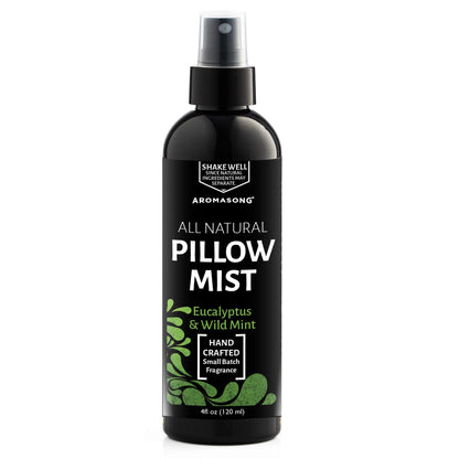 Aromasong Eucalyptus & Wild Mint Pillow Spray – All-Natural Sleep Mist for Deep Sleep