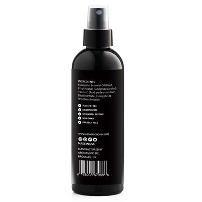 Aromasong Eucalyptus & Wild Mint Pillow Spray – All-Natural Sleep Mist for Deep Sleep
