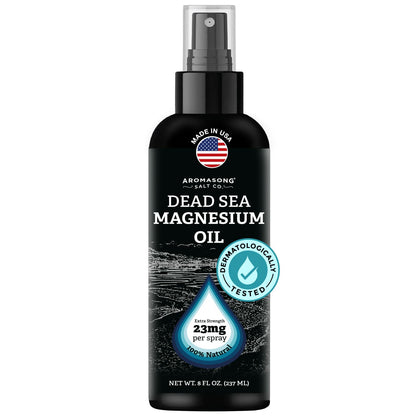 Aromasong Magnesium Spray - Extra Strength 23mg per Spritz, 8 oz - Made in USA