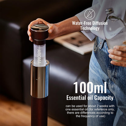 AROMASOUL 40-Inch Waterless Diffuser | Luxury Hotel-Grade, Cordless, App-Controlled, 2000 sq ft