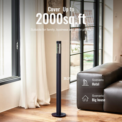 AROMASOUL 40-Inch Waterless Diffuser with App Control – 2000 Sq Ft Coverage, Deep Blue