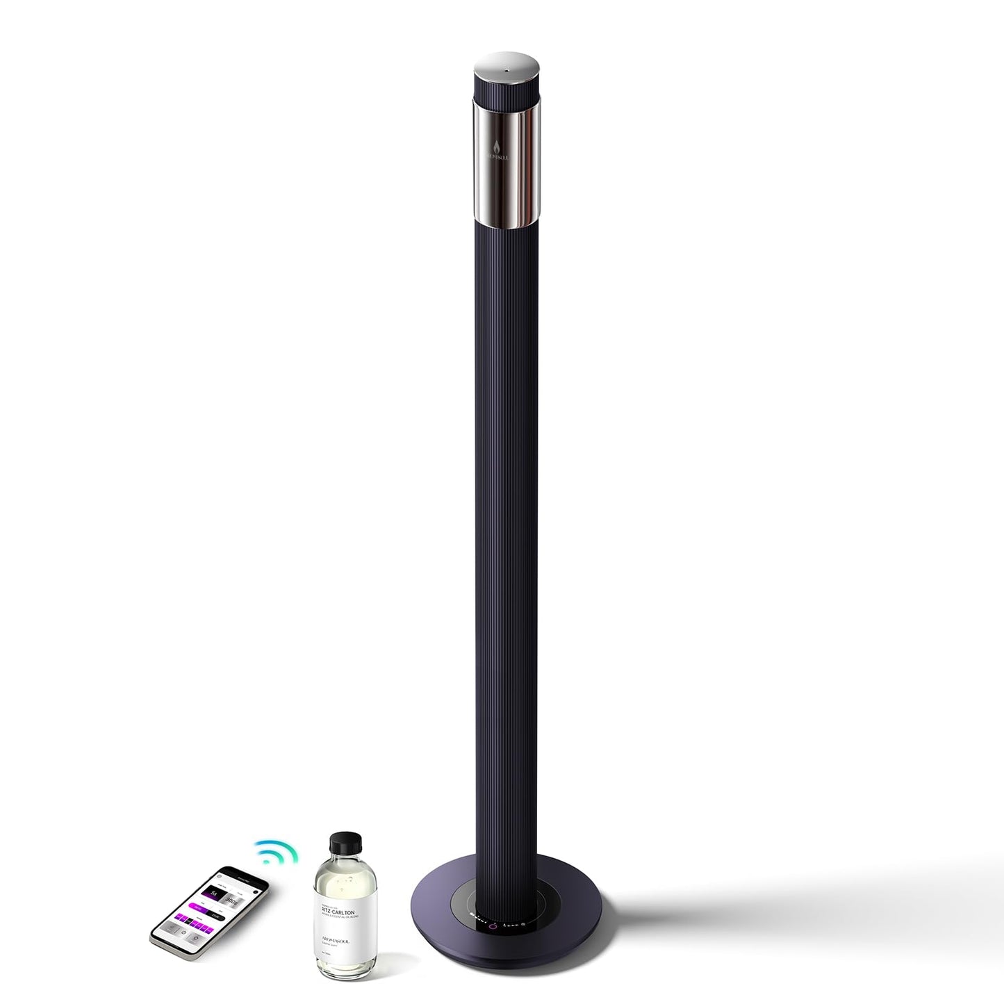 AROMASOUL 40-Inch Waterless Diffuser with App Control – 2000 Sq Ft Coverage, Deep Blue