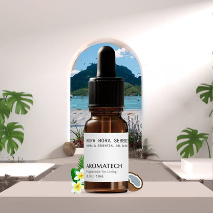AromaTech Bora Bora Serenity Aromatherapy Oil Blend – Tropical Frangipani & Coconut