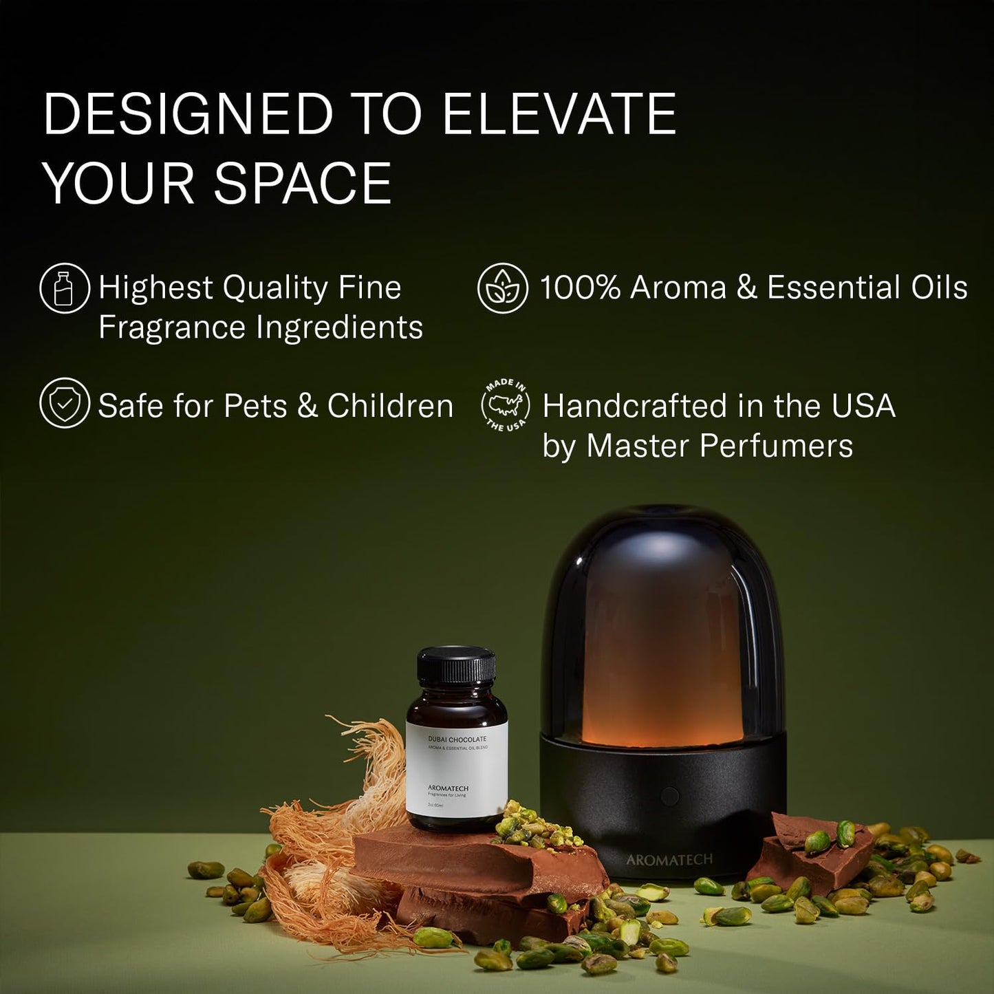 AromaTech Dubai Chocolate Essential Oils for Diffusers (0.33 fl oz / 10 mL)