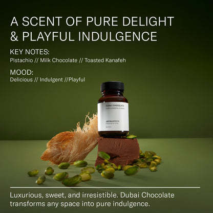 AromaTech Dubai Chocolate Essential Oils for Aroma Diffusers – 2 oz (60 mL)
