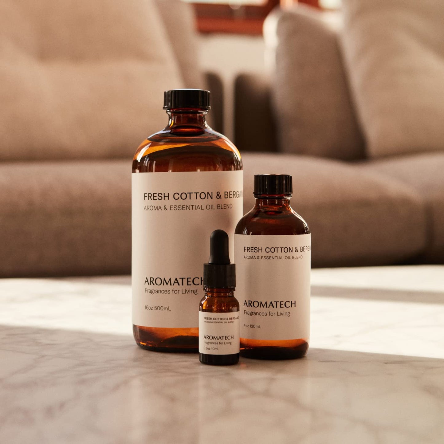 AromaTech Fresh Cotton & Bergamot - 500ml Diffuser Oil
