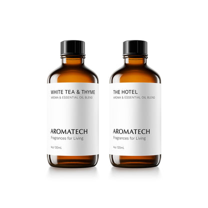 AromaTech The Hotel & White Tea & Thyme Set - 120ml | Diffuser Oils Blend