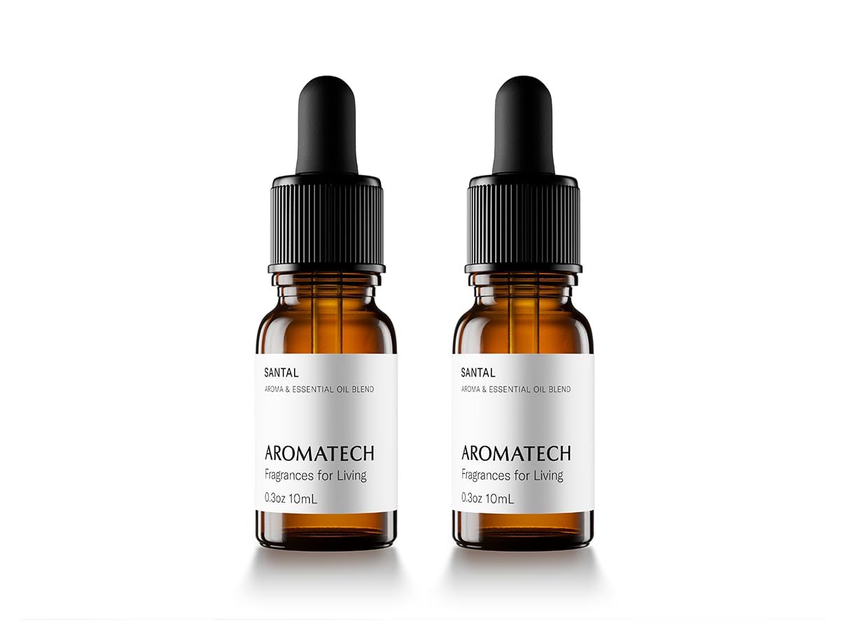 AromaTech Santal Fragrance Essential Oils – 0.33 oz Diffuser Oil (Pack of 2)