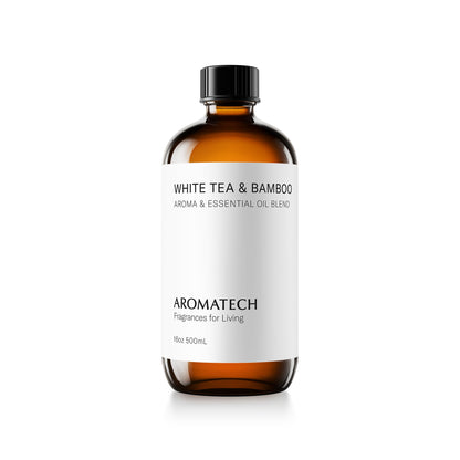Aromatech White Tea & Bamboo Aroma Essential Oil Blend – Luxury Hotel Inspired for Ultrasonic Diffusers & Nebulizers (500 mL / 16.9 fl oz)
