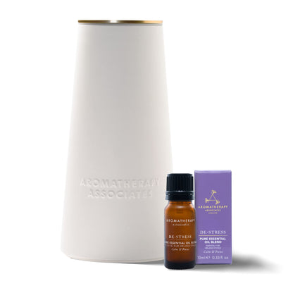 Aromatherapy Associates Atomizer & De-Stress Essential Oil Collection — Waterless Portable Diffuser