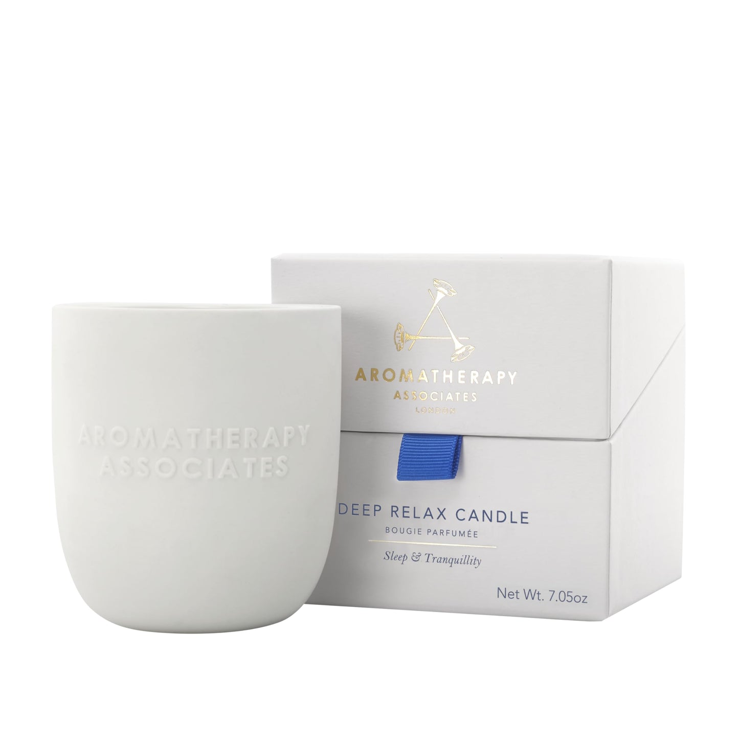 Aromatherapy Associates Deep Relax Candle – 40-Hour, Hand-Poured Vegan Wax for Sleep & Tranquility
