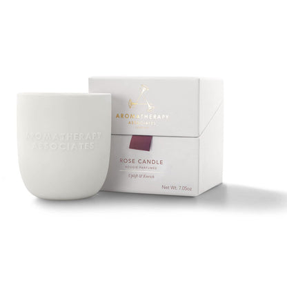 Aromatherapy Associates Rose Candle – 40-Hour Burn Time, Vegan Wax, Damask Rose & Geranium