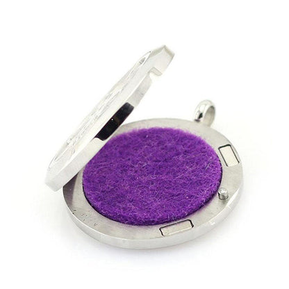 Aromatherapy Diffuser Necklace Cat – 316L Stainless Steel Locket Pendant with 24-Inch Chain