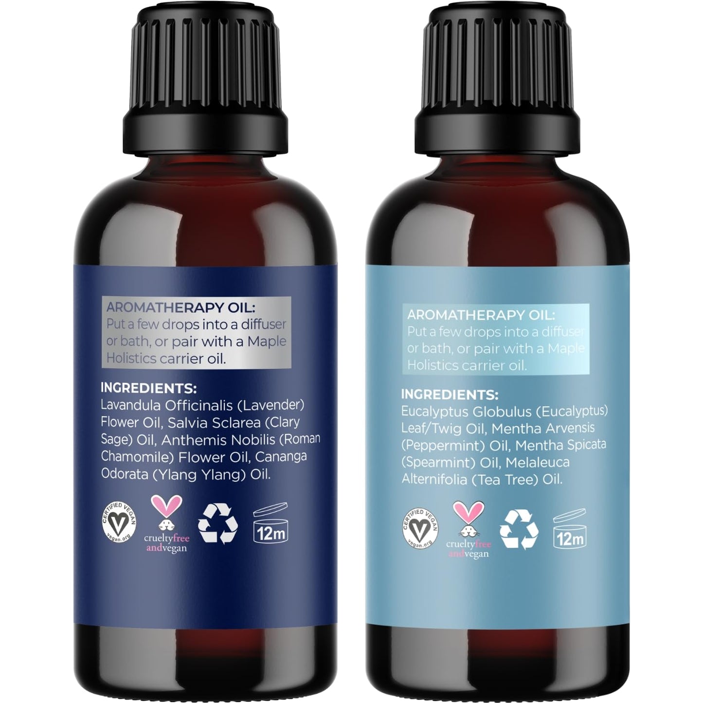 Aromatherapy Essential Oil Blends for Diffusers – Dream & Breathe 1 Fl Oz Each | 100% Pure Must-Have Oils