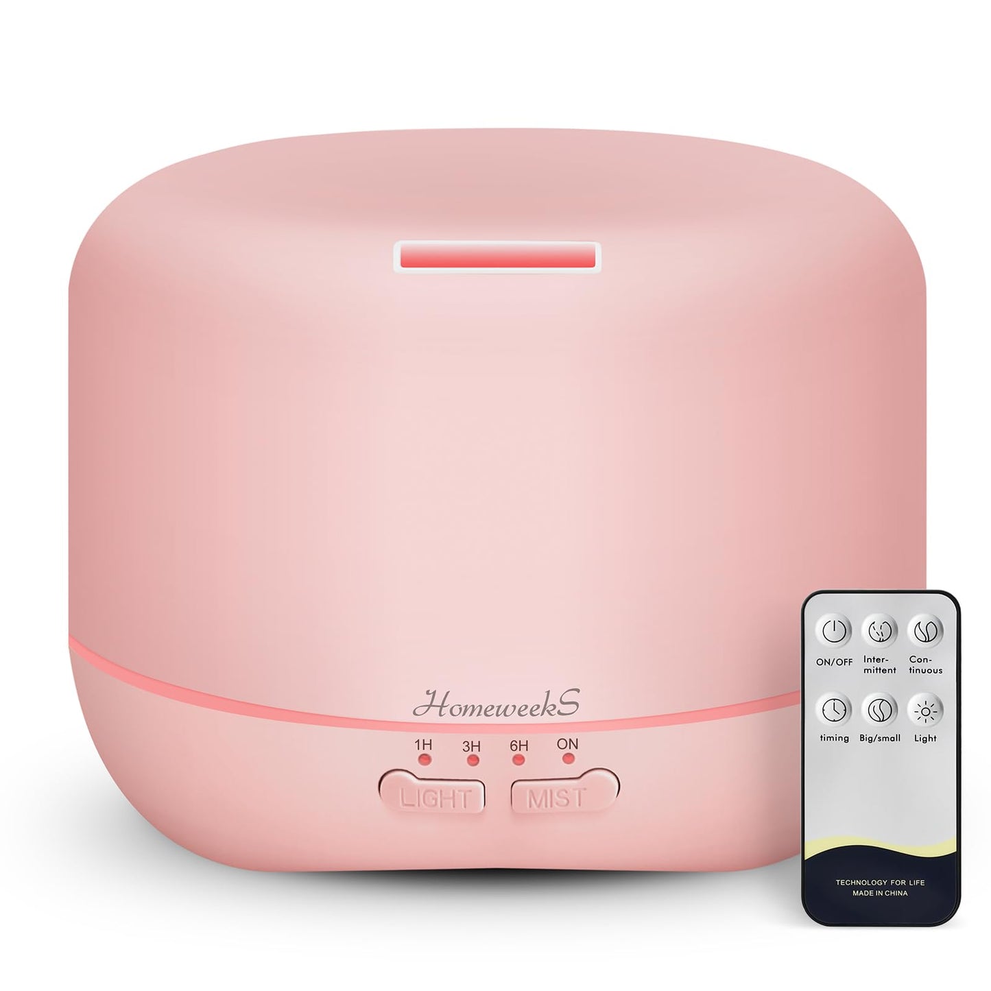 Aromatherapy Diffuser 500ml Pink – Ultrasonic Cool Mist for Large Rooms