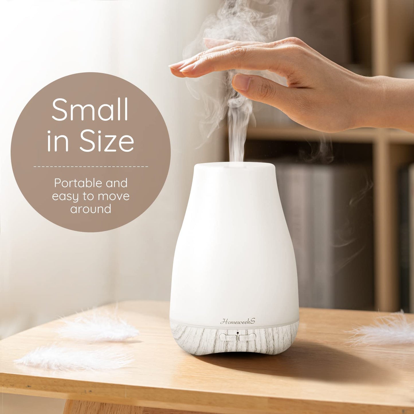 Aromatherapy Essential Oil Diffuser for Room | Ultrasonic Humidifier with Auto-Off & 7-Color LED Lights