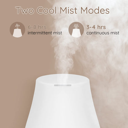 Aromatherapy Essential Oil Diffuser for Room | Ultrasonic Humidifier with Auto-Off & 7-Color LED Lights