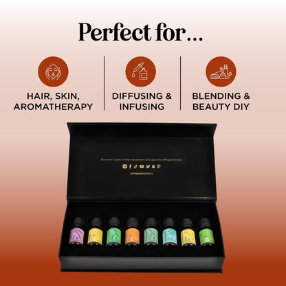 Pure Essential Oil Diffuser Set – Aromatherapy Oils for Home, Travel & Self-Care