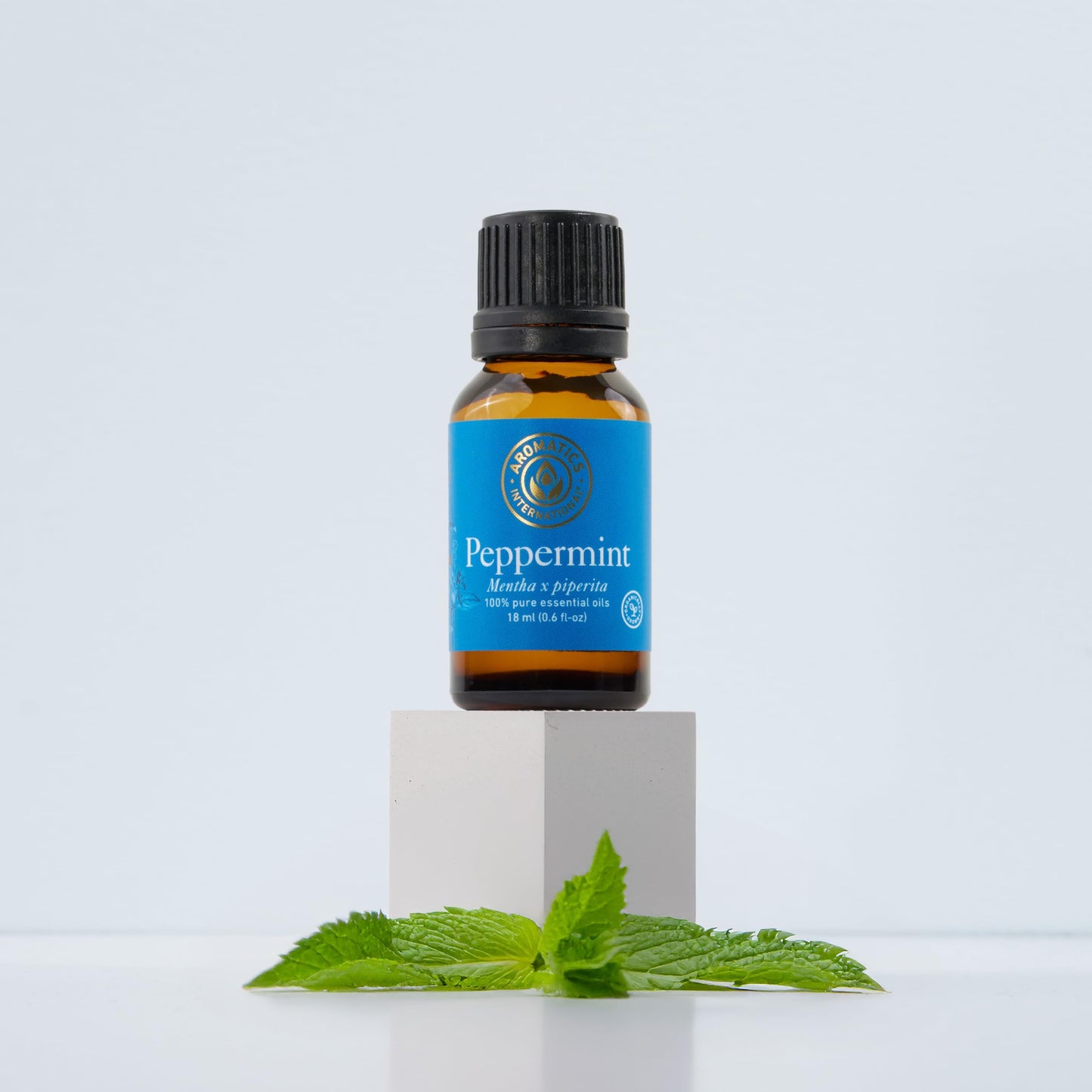 Aromatics International Premium Organic Peppermint Essential Oil 5ml | Pure, Small-Batch & Ethical