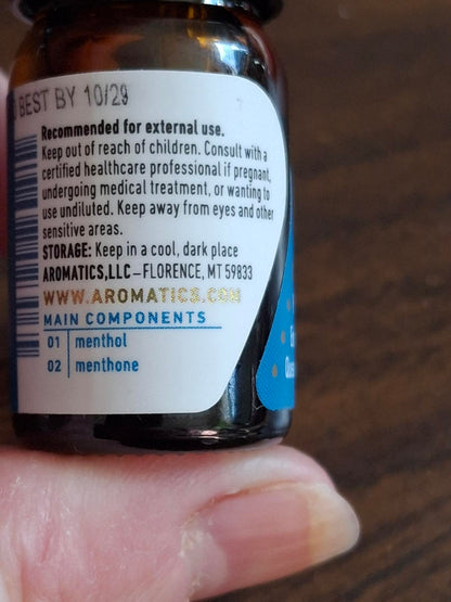 Aromatics International Premium Organic Peppermint Essential Oil 5ml | Pure, Small-Batch & Ethical
