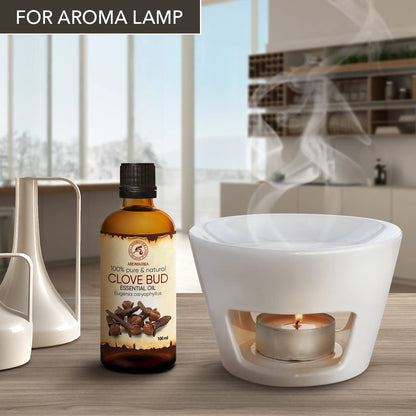 AROMATIKA Clove Bud Essential Oil - 100ml | Aromatherapy & Home Fragrance