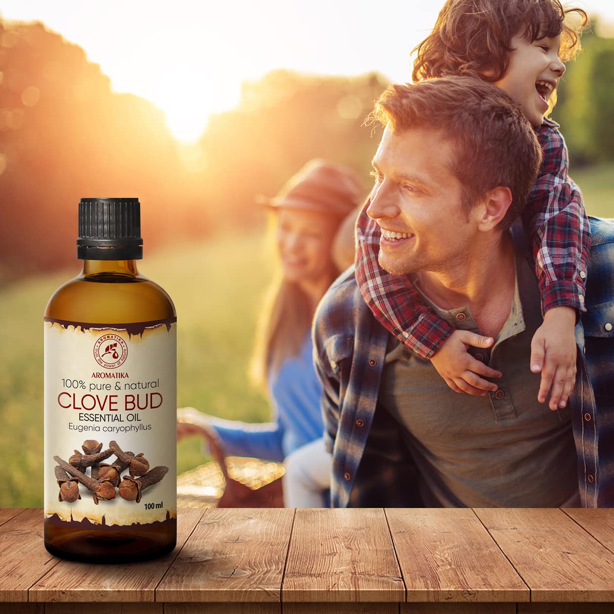 AROMATIKA Clove Bud Essential Oil - 100ml | Aromatherapy & Home Fragrance