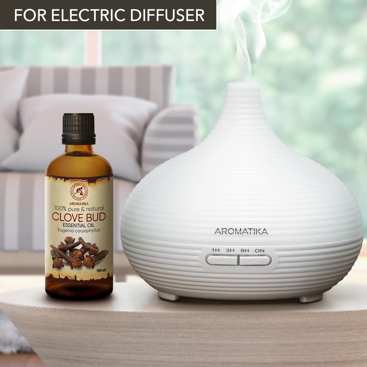 AROMATIKA Clove Bud Essential Oil - 100ml | Aromatherapy & Home Fragrance
