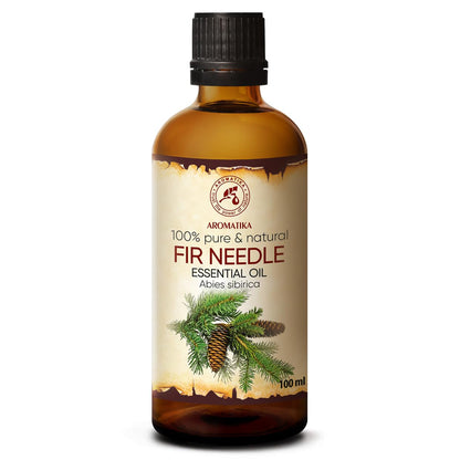 AROMATIKA Fir Needle Essential Oil – 3.4 Fl Oz (100ml) – 100% Pure & Natural