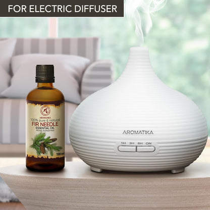 AROMATIKA Fir Needle Essential Oil – 3.4 Fl Oz (100ml) – 100% Pure & Natural