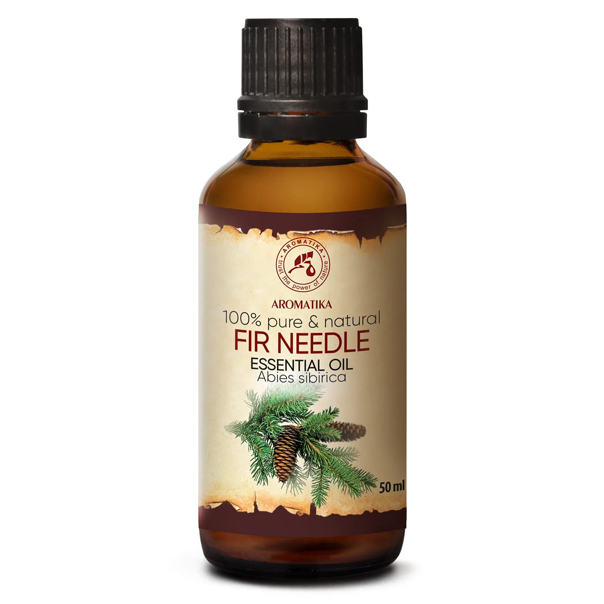 AROMATIKA Fir Needle Essential Oil 1.7 Fl Oz - Pure & Natural, Calming for Sauna Diffuser & Massage