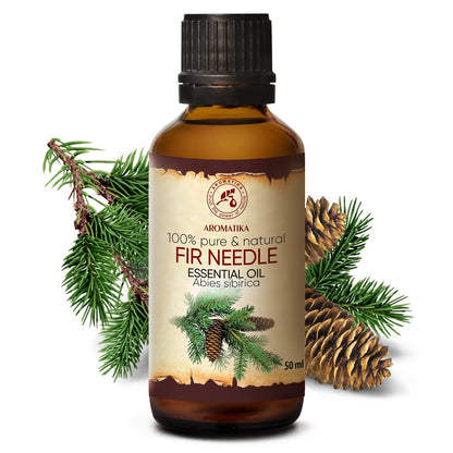 AROMATIKA Fir Needle Essential Oil 1.7 Fl Oz - Pure & Natural, Calming for Sauna Diffuser & Massage