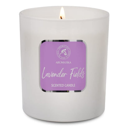 AROMATIKA Lavender Fields Scented Soywax Candle | Up to 45 Hours Burn Time