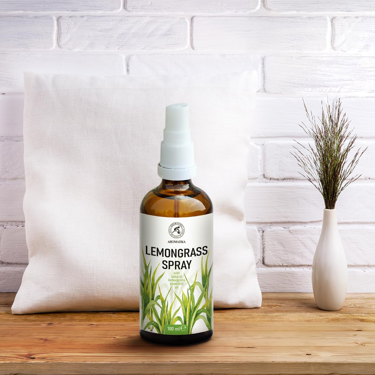 AROMATIKA Lemongrass Aromatherapy Spray — Room Mist & Linen Freshener 3.4 oz