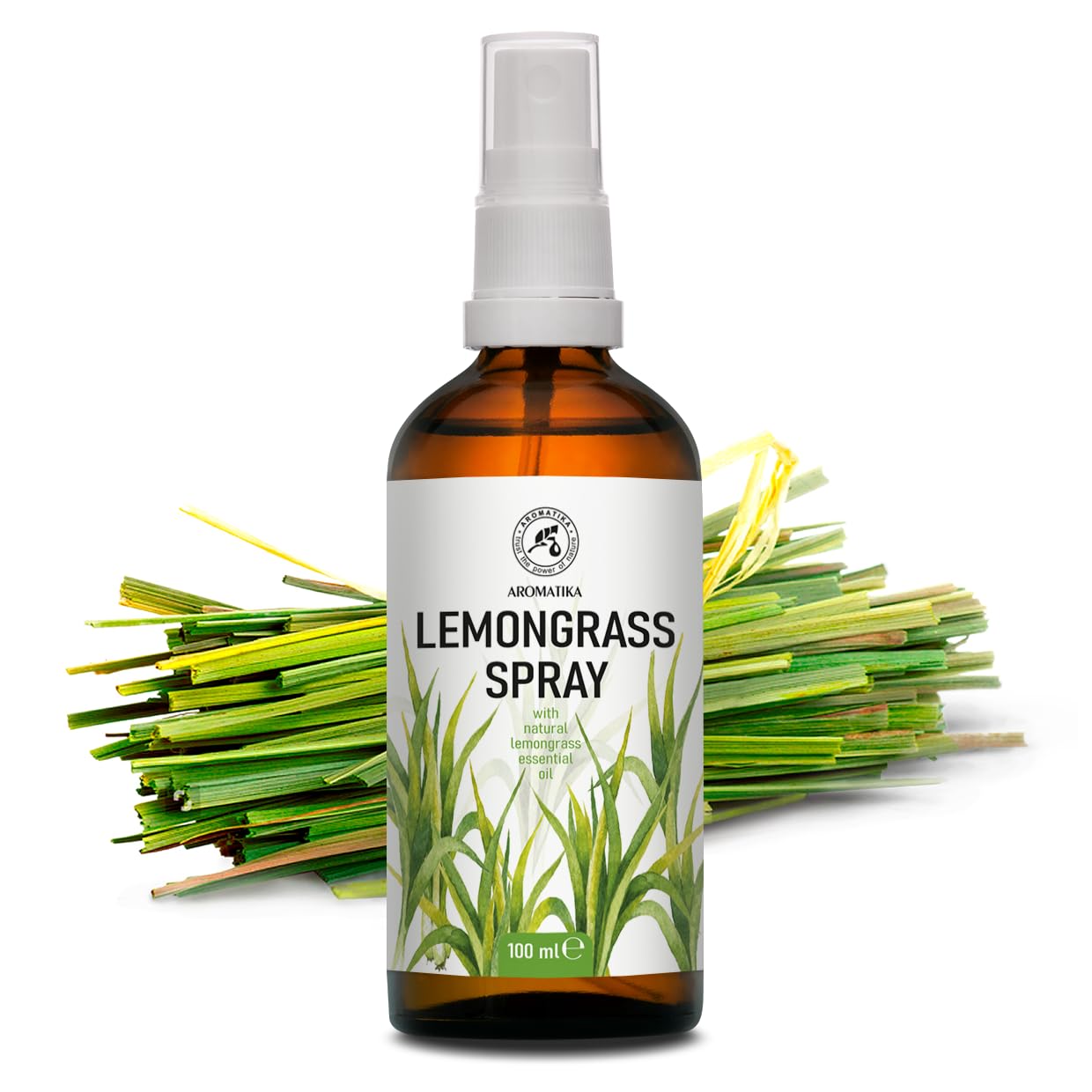 AROMATIKA Lemongrass Aromatherapy Spray — Room Mist & Linen Freshener 3.4 oz