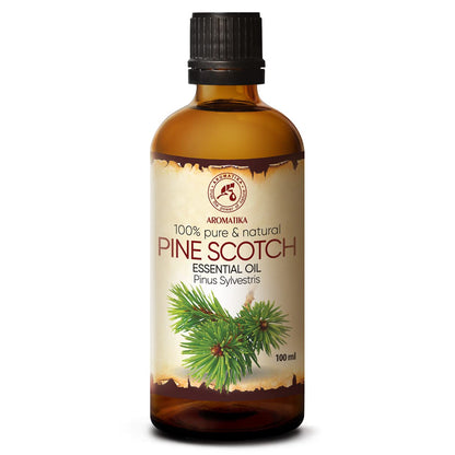 AROMATIKA Pine Scotch Oil 3.4 oz – Pinus Sylvestris (Austria) | 100% Pure & Natural