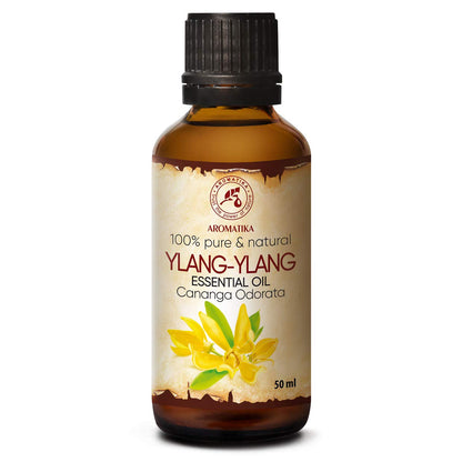 AROMATIKA Ylang-Ylang Essential Oil 1.7 oz – 100% Pure Madagascar Cananga Odorata