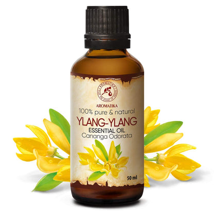 AROMATIKA Ylang-Ylang Essential Oil 1.7 oz – 100% Pure Madagascar Cananga Odorata