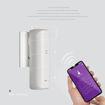 Aromely ARO Bliss Plug-in Oil Diffuser | App Controlled, Bluetooth, 500 SQFT