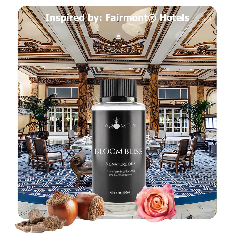Bloom Bliss by Aromely – Hotel Collection Diffuser Oil (150ml) | Rose, Vetiver, Praline & Musk