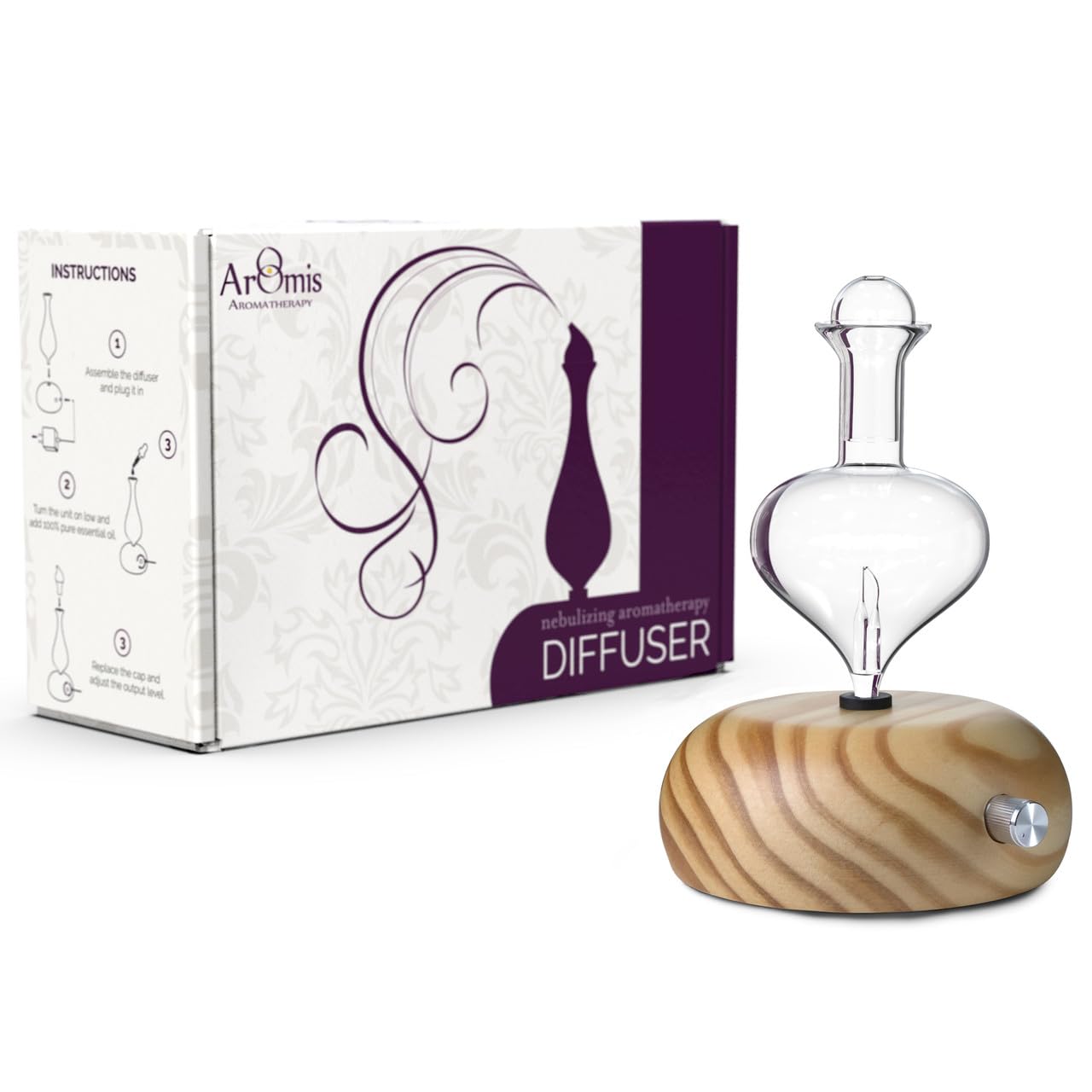 ArOmis Premium Glass Essential Oils Nebulizer – Waterless Diffuser for Aromatherapy | Orbis Lux Eros