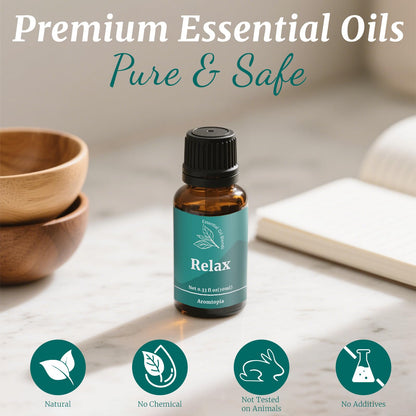 Aromtopia Essential Oil Blends for Diffusers – 6x10ml Gift Set