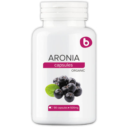 Organic Aronia Berry Capsules – Immune Support, 500mg | 90 Vegan Caps