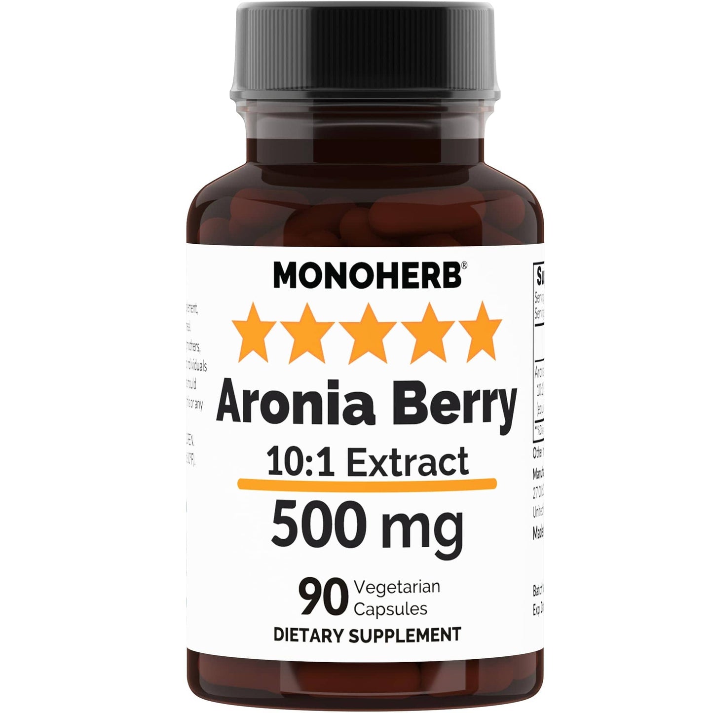 Aronia Berry Extract 500 mg - 90 Vegetarian Capsules