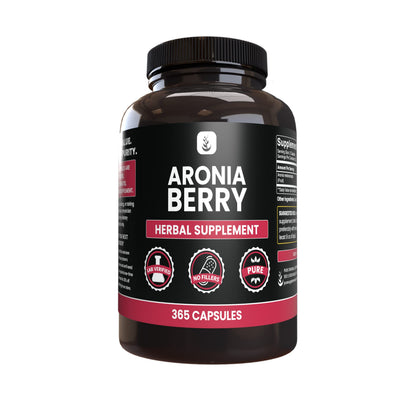 PURE ORIGINAL INGREDIENTS Aronia Berry Extract - 365 Capsules | No Additives
