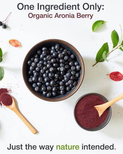 Organic Aronia Berry Juice Powder - 1 lb | Antioxidants